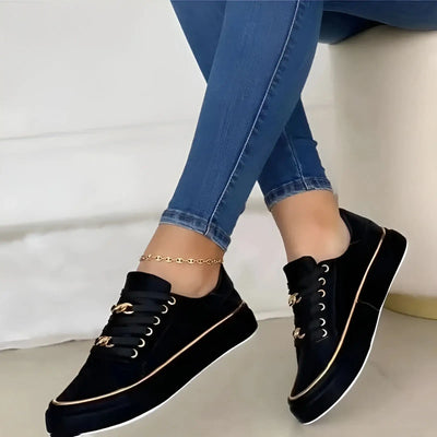 Aveline™ Ergonomic Chain Accent Sneakers