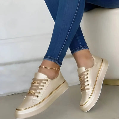 Aveline™ Ergonomic Chain Accent Sneakers