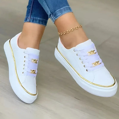 Aveline™ Ergonomic Chain Accent Sneakers